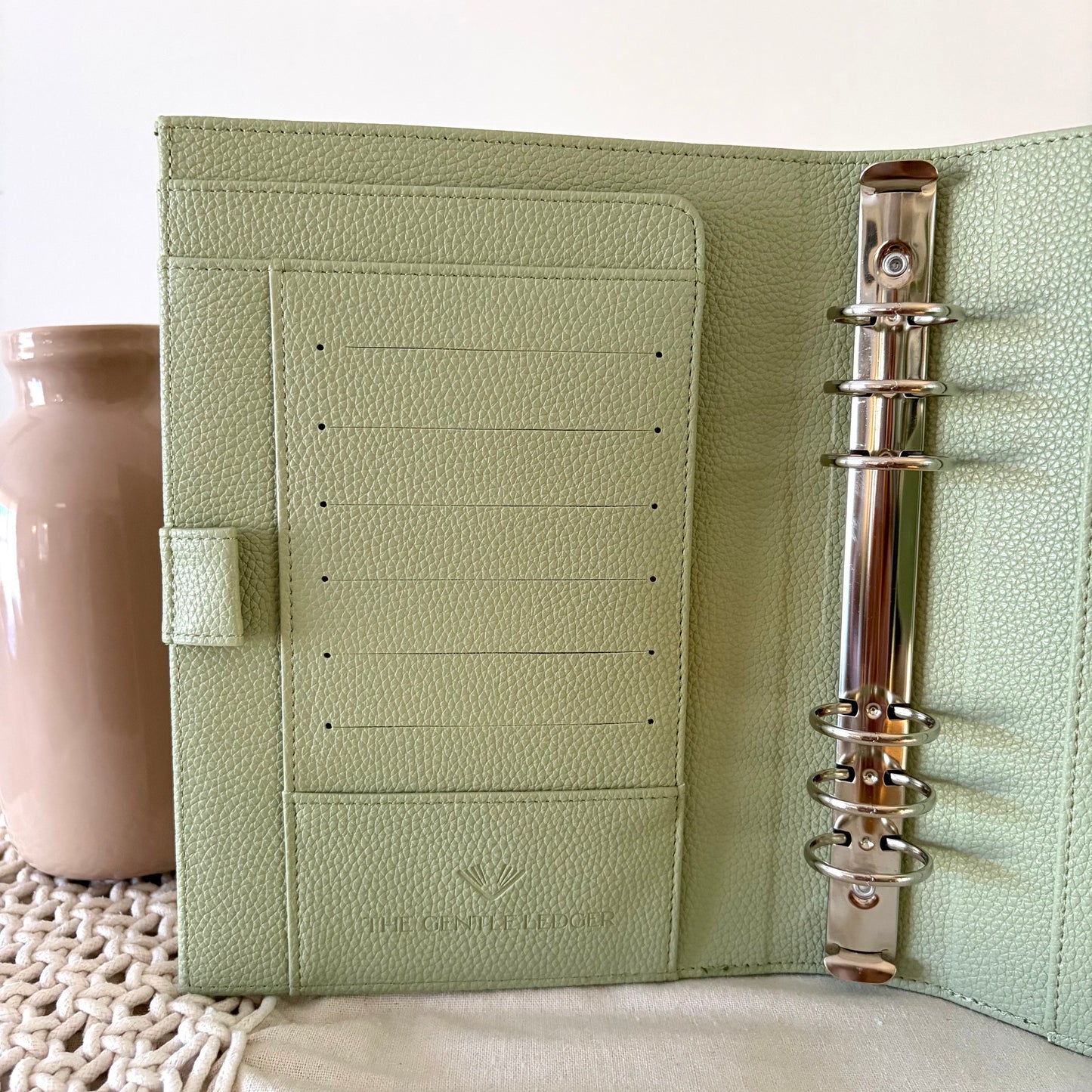 A5 Binder in Sage Green