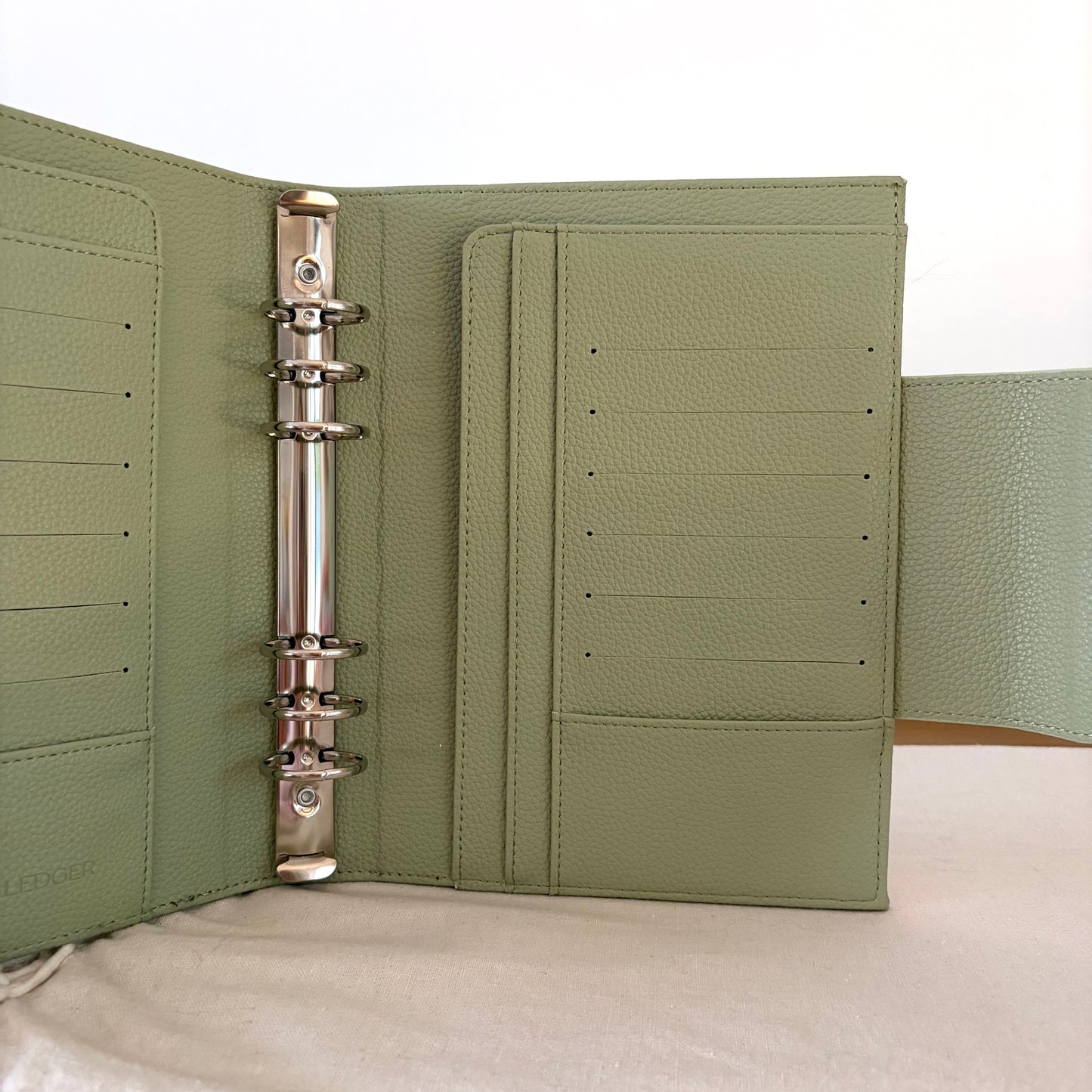 A5 Binder in Sage Green